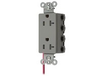 Hubbell Wiring SNAP2162GYSC SNAP2CONNECT2 DECO 20A/125V SC GR | Reliable Electrical Supplies
