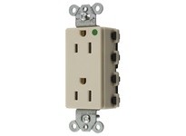 Hubbell Wiring SNAP2172IA SNAP2CONNECT 15A/125V HG DECO IVORY | High-Quality Electrical Outlet