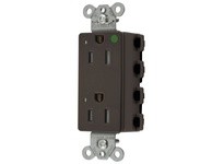 Hubbell Wiring SNAP2172LTRA SNAPCONNECT DECO HG 15A/125V LED TR BR