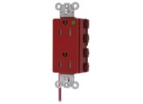 Hubbell Wiring SNAP2172RSCTRA SNAPCONNECT DECO HG 15A/125V SC TR RD | High-Quality Electrical Supplies