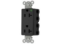 Hubbell Wiring SNAP2182BKA SNAP2CONNECT 20A/125V HG Deco Black | YarinInd