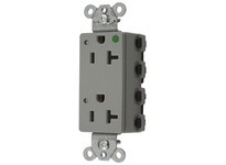 Hubbell Wiring SNAP2182GYL SNAP2CONNECT2 DECO HG 20A/125V LED GR