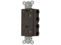 Hubbell Wiring SNAP2182LTRA SNAPCONNECT DECO HG 20A/125V LED TR BR