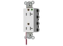 Hubbell Wiring SNAP2182WSCTRA SNAPCONNECT DECO HG 20A/125V SC TR WH