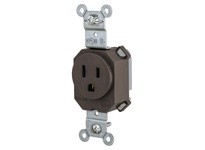 Hubbell Wiring SNAP5261 SNAP SGL RCPT 5-15R 15A 125V BR | Reliable Industrial Supplies