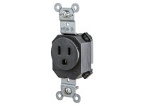 Hubbell Wiring SNAP5261BK SNAP SGL RCPT 5-15R 15A 125V BK | Industrial Supplies