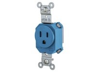 Hubbell Wiring SNAP5261BL SNAP SGL RCPT 5-15R 15A 125V BL | Industrial Supplies