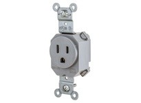 Hubbell Wiring SNAP5261GY SNAP SGL RCPT 5-15R 15A 125V GY