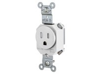 Hubbell Wiring SNAP5261WTR SNAP SGL RCPT 5-15R 15A 125V TR WH
