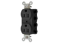 Hubbell Wiring SNAP5262BKA SNAP2CONNECT 15A/125V Duplex Black | Industrial Supplies