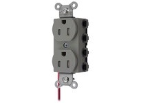 Hubbell Wiring SNAP5262GYSCTRA SNAP2CONNECT Duplex 15A/125V SC TR Gray | Industrial Supplies