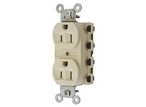 Hubbell Wiring SNAP5262IA SNAP2CONNECT 15A/125V DPLX Ivory | Durable Electrical Outlet
