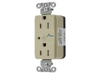 Hubbell Wiring SNAP5262LAS SNAP SPD RCPT 15A 125V TR LT ALMOND | YarinInd