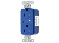Hubbell Wiring SNAP5262S SNAP SPD RCPT 15A 125V TR BLUE