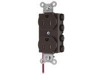 Hubbell Wiring SNAP5262SCTRA SNAP2CONNECT DPLX 15A/125V SC TR BR