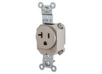 Hubbell Wiring SNAP5361AL SNAP SGL RCPT 5-20R 20A 125V AL | Industrial Supplies