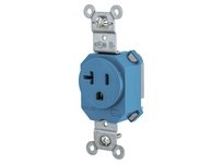 Hubbell Wiring SNAP5361BLTR SNAP SGL RCPT 5-20R 20A 125V TR BL