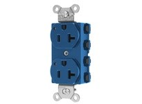 Hubbell Wiring SNAP5362BLL SNAP2CONNECT DPLX 20A/125V LED BL | High-Quality Electrical Outlet