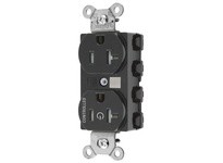 Hubbell Wiring SNAP5362C1BKTRA 1/2 SNAP CONTROLLED 20A 125V TR DUP BK | Industrial Supplies