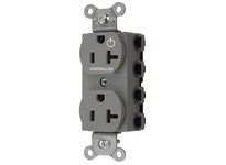 Hubbell Wiring SNAP5362C1GY SNAPCONNECT 1/2 Controlled 20A 125V | Industrial Supplies