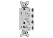 Hubbell Wiring SNAP5362C1WTRA 1/2 SNAP CONTROLLED 20A 125V TR DUP WH | Industrial Supplies