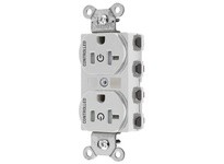 Hubbell Wiring SNAP5362C2WTRA 2/2 SNAP CONTROLLED 20A 125V TR DUP WH | Industrial Supplies