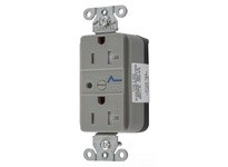 Hubbell Wiring SNAP5362GYSC SNAP2CONNECT DPLX 20A/125V SC GY