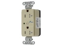 Hubbell Wiring SNAP5362IS SNAP SPD RCPT 20A 125V TR IVORY