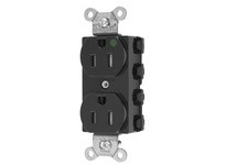 Hubbell Wiring SNAP8200BKTRA S-CONNECT DUP HG 15A/125V TR BK