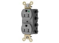 Hubbell Wiring SNAP8200GYA SNAP2CONNECT 15A/125V HG DPLX GRAY