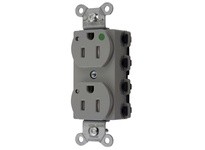 Hubbell Wiring SNAP8200GYLTRA S-CONNECT DUP HG 15A/125V LED TR GY