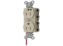 Hubbell Wiring SNAP8200ISCTRA SNAP2CONNECT DPLX HG 15A/125V SC TR IV | High-Quality Electrical Outlet