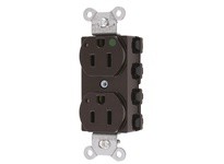 Hubbell Wiring SNAP8200L SNAP2CONNECT DPLX HG 15A/125V LED BR | High-Quality Electrical Supplies