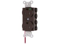 Hubbell Wiring SNAP8200SC SNAP2CONNECT DPLX HG 15A/125V SC BR | High-Quality Electrical Outlet
