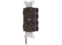 Hubbell Wiring SNAP8200SCTRA SNAP2CONNECT DPLX HG 15A/125V SC TR BR | High-Quality Electrical Outlet