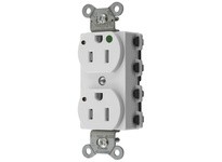 Hubbell Wiring SNAP8200WLTRA S-CONNECT DUP HG 15A/125V LED TR WH