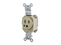 Hubbell Wiring SNAP8210I SNAP SGL RCPT HG 5-15R 15A 125V IV