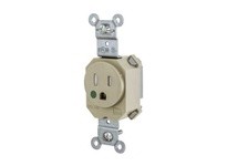 Hubbell Wiring SNAP8210ITR SNAP SGL RCPT HG 5-15R 15A 125V TR IV