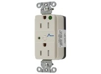 Hubbell Wiring SNAP8262LAS HG SNAP SPD RCPT 15A 125V TR LT ALMON | Industrial Supplies