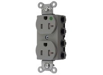 Hubbell Wiring SNAP8300GYTRA S-CONNECT DUP HG 20A/125V TR GY | Industrial Supplies