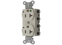 Hubbell Wiring SNAP8300LAL SNAP2CONNECT DPLX HG 20A/125V LED LA | High-Quality Electrical Outlet