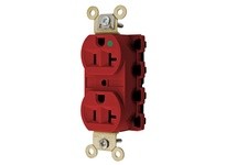 Hubbell Wiring SNAP8300RA SNAP2CONNECT 20A/125V HG DPLX RED