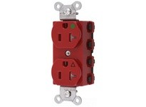 Hubbell Wiring SNAP8300RIGTR SNAPCONNECT DUP HG 20A/125V IG TR RD | Industrial Supplies