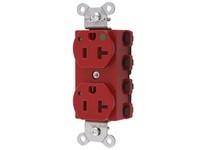 Hubbell Wiring SNAP8300RL SNAP2CONNECT DPLX HG 20A/125V LED RD | High-Quality Electrical Outlet