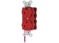 Hubbell Wiring SNAP8300RSC SNAP2CONNECT DPLX HG 20A/125V SC RD | High-Quality Electrical Outlet