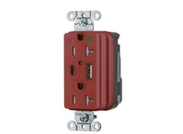 Hubbell SNAP8300UACR 20A 125V USB Charger Receptacle | Durable & Reliable