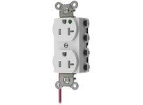Hubbell Wiring SNAP8300WSCTRA SNAP2CONNECT Duplex HG 20A/125V SC TR WH | High-Quality Electrical Supplies