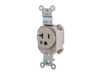 Hubbell Wiring SNAP8310AL SNAP SGL RCPT HG 5-20R 20A 125V AL