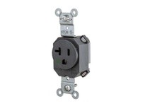 Hubbell Wiring SNAP8310BK SNAP SGL RCPT HG 5-20R 20A 125V BK | Industrial Supplies