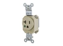 Hubbell Wiring SNAP8310I SNAP SGL RCPT HG 5-20R 20A 125V IV